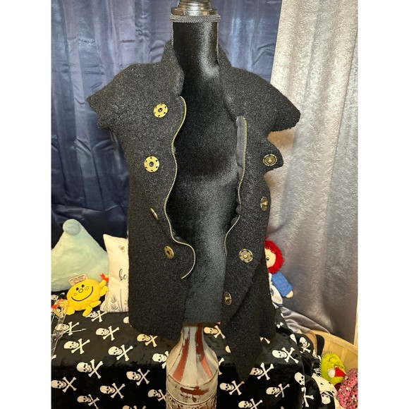 Free People Women's Vest Long Sweater Boucle Top - Picture 1 of 5